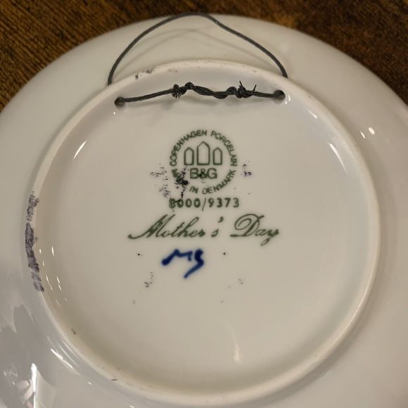 1973 Bing & Grondahl Duck Ducklings Mother’s Day Collectors Plate Granny Core - Picture 3 of 3